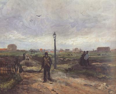 Vincent Van Gogh Outskirts of Paris (nn04) France oil painting art